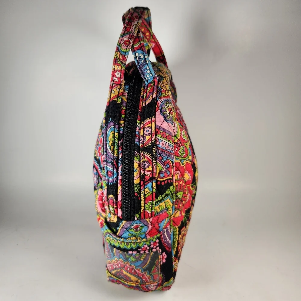 VERA BRADLEY Lunch Bunch Bag Floral Zip Close Pockets Multicolor - Picture 2 of 11